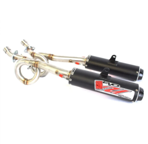 Yamaha RHINO Performance Exhaust - Big Gun - EVO U Series Dual Full System - Black - `08-`14